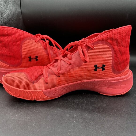 EUC Under‎ Armour Men’s Anatomix Spawn Mid Micro G Red Size 12 3021262-604 - Picture 8 of 15